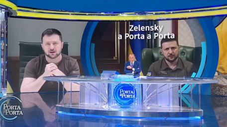 Володимир Зеленський дав інтерв’ю для проекту Porta a Porta італійського телеканалу Rai 1